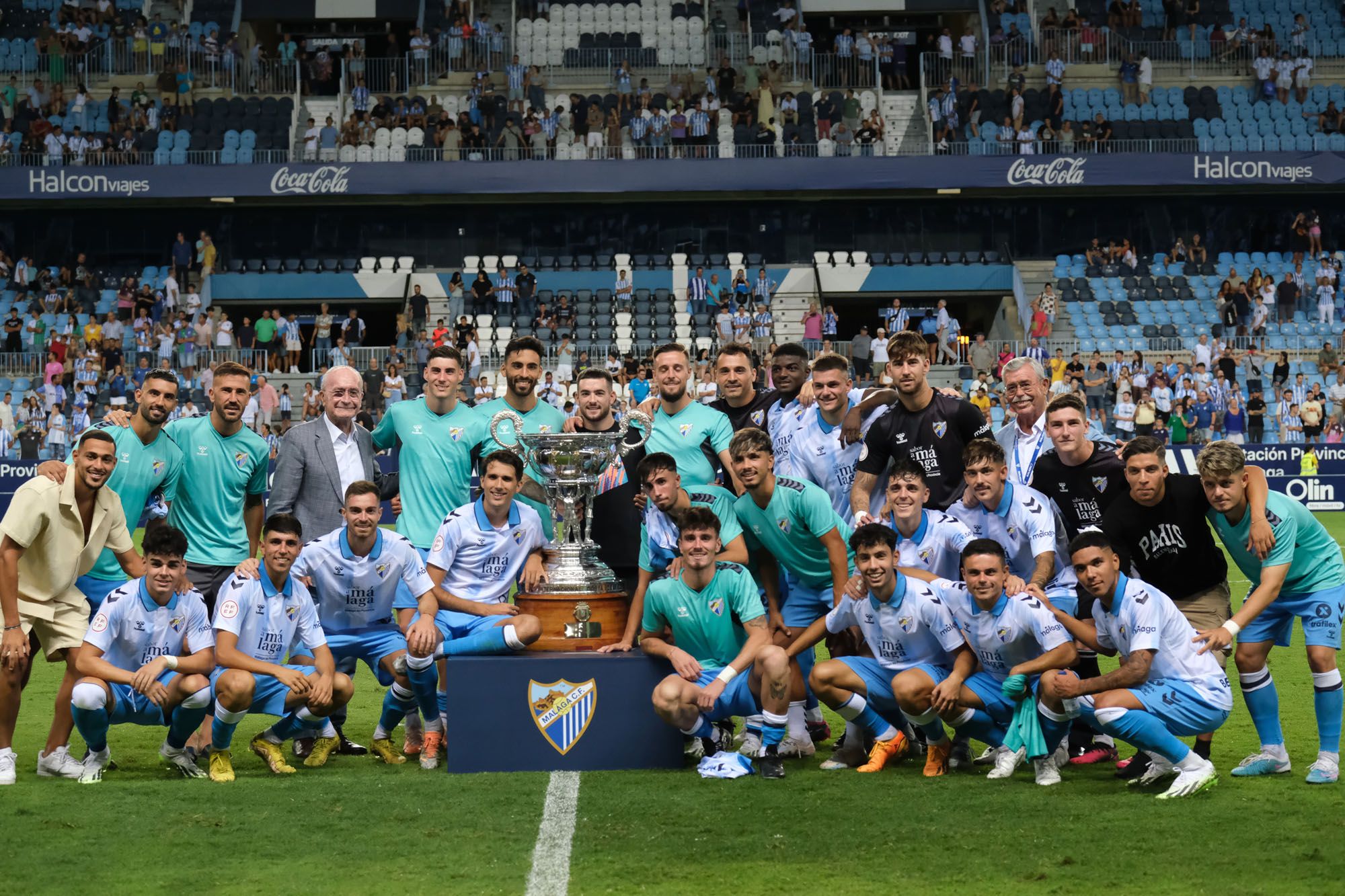 Málaga CF - Antequera CF: el Trofeo Costa del Sol, en imágenes