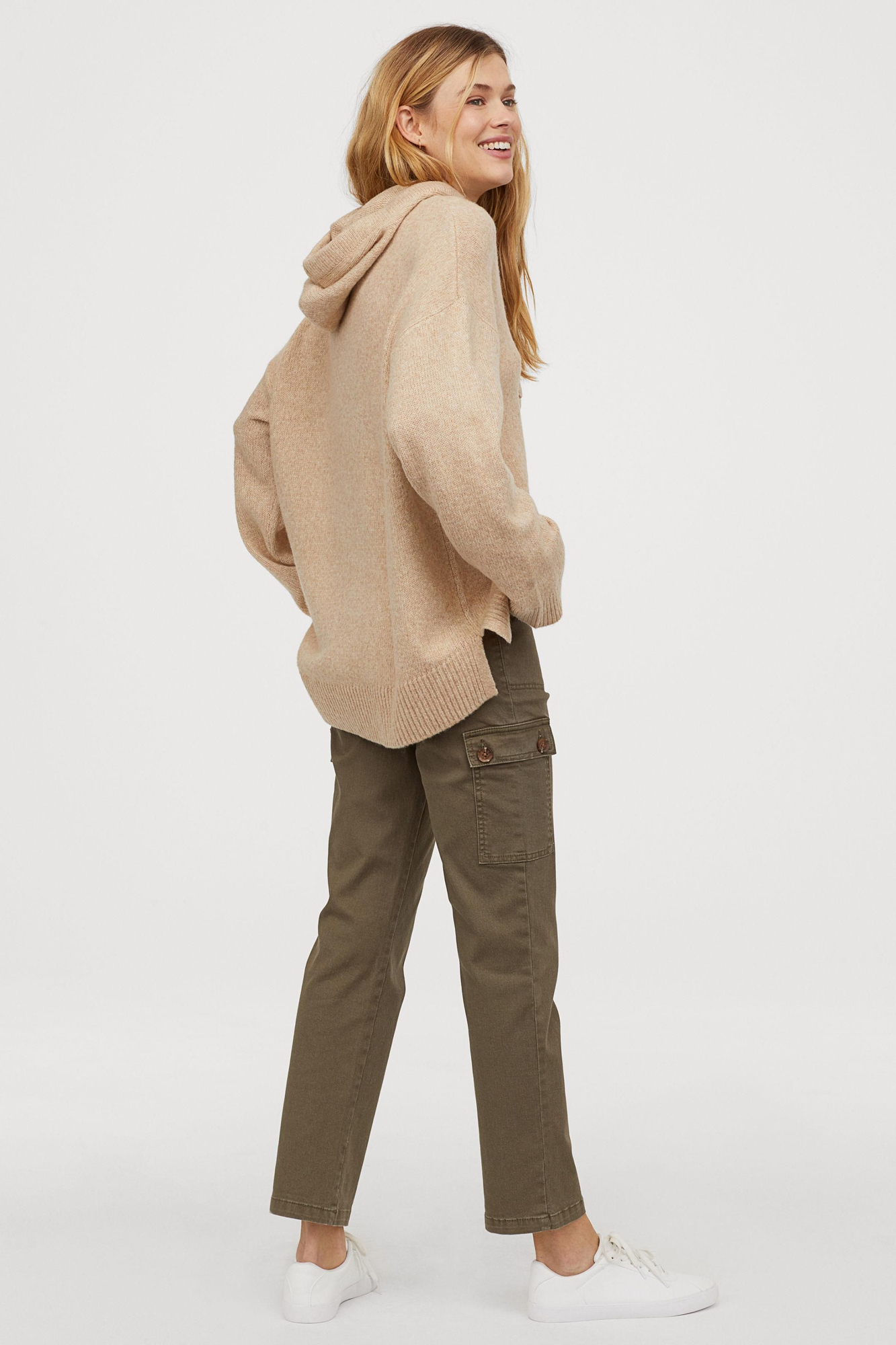 Jersey de punto con capucha, de H&M