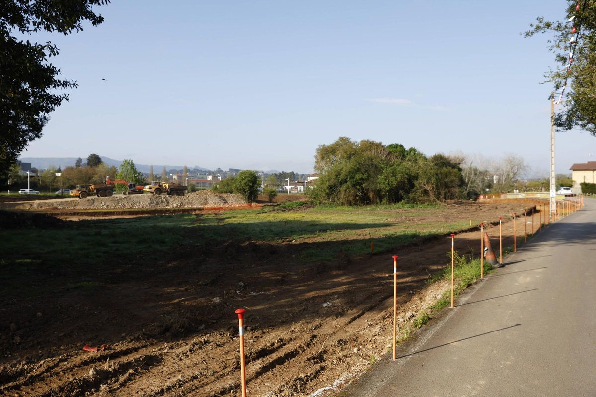 Terreno de La Pecuaria en obras.