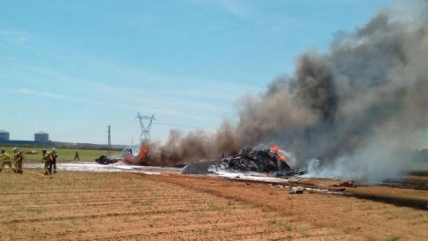 Un fallo en el software, posible causa del accidente del avión militar de Sevilla