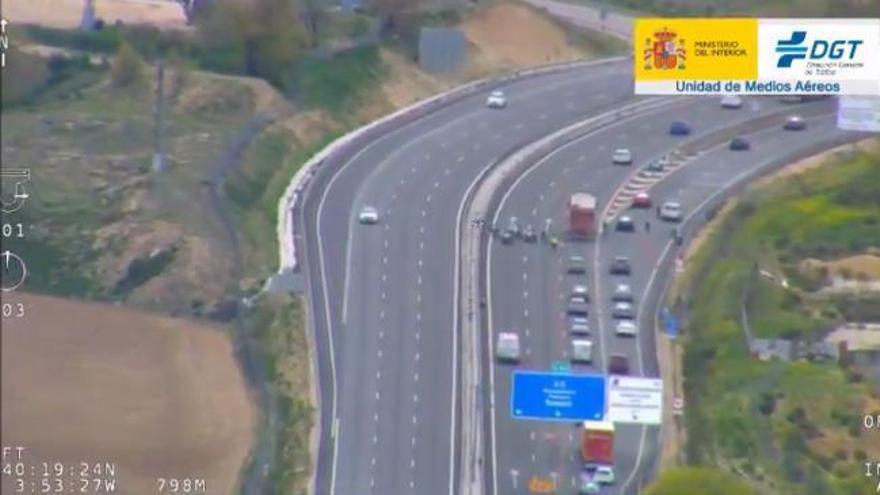 Tráfico en las carreteras en Semana Santa pese al confinamiento