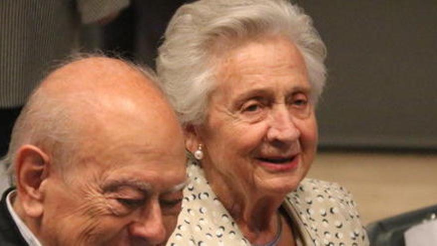 L&#039;expresident del Govern Jordi Pujol i la seva dona, Marta Ferrusola