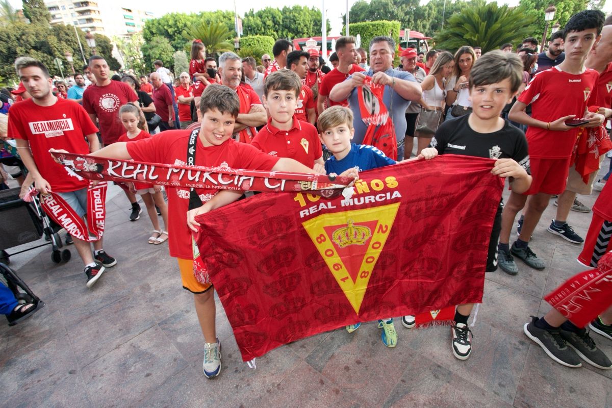 Recepción del Real Murcia en el Ayuntamiento de la ciudad