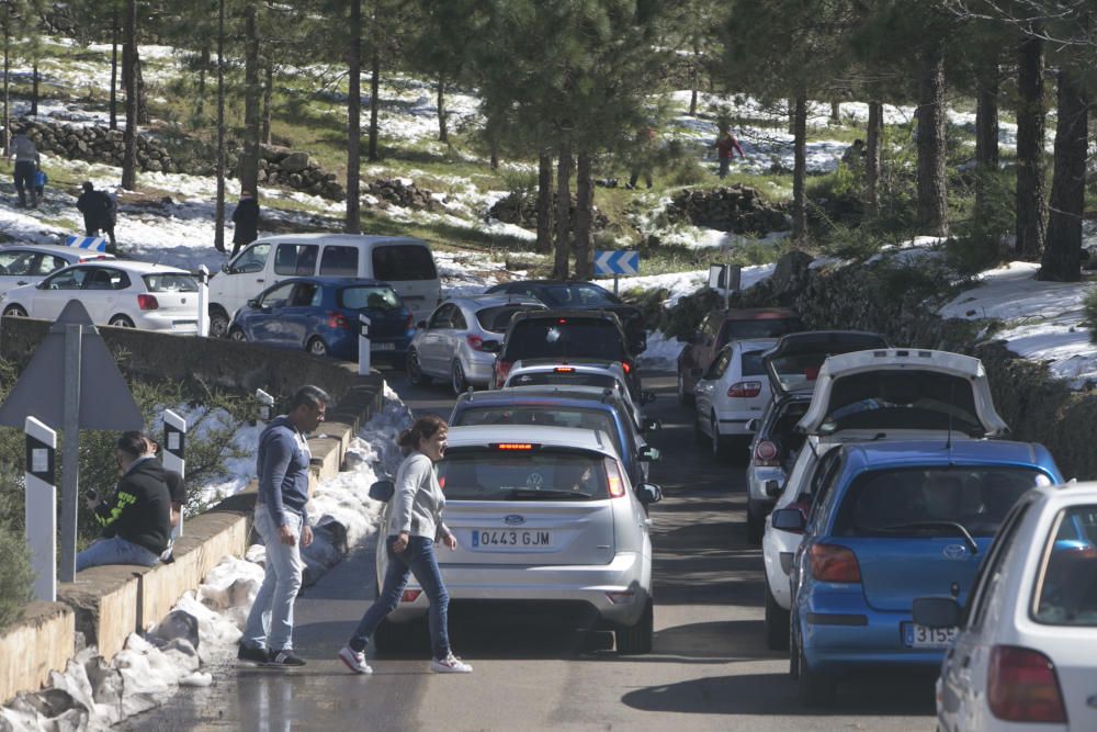 Miles de grancanarios suben a la Cumbre