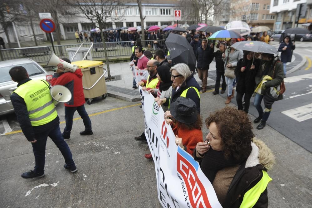 El seguimiento de esta nueva jornada de paro es de "prácticamente" el 90% según los sindicatos mientras que la Xunta lo rebaja al 40,3%.