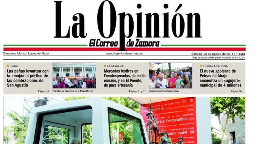 LA OPINIÓN-EL CORREO DE ZAMORA, Banzo de Oro institucional de la Casa de Zamora en Madrid