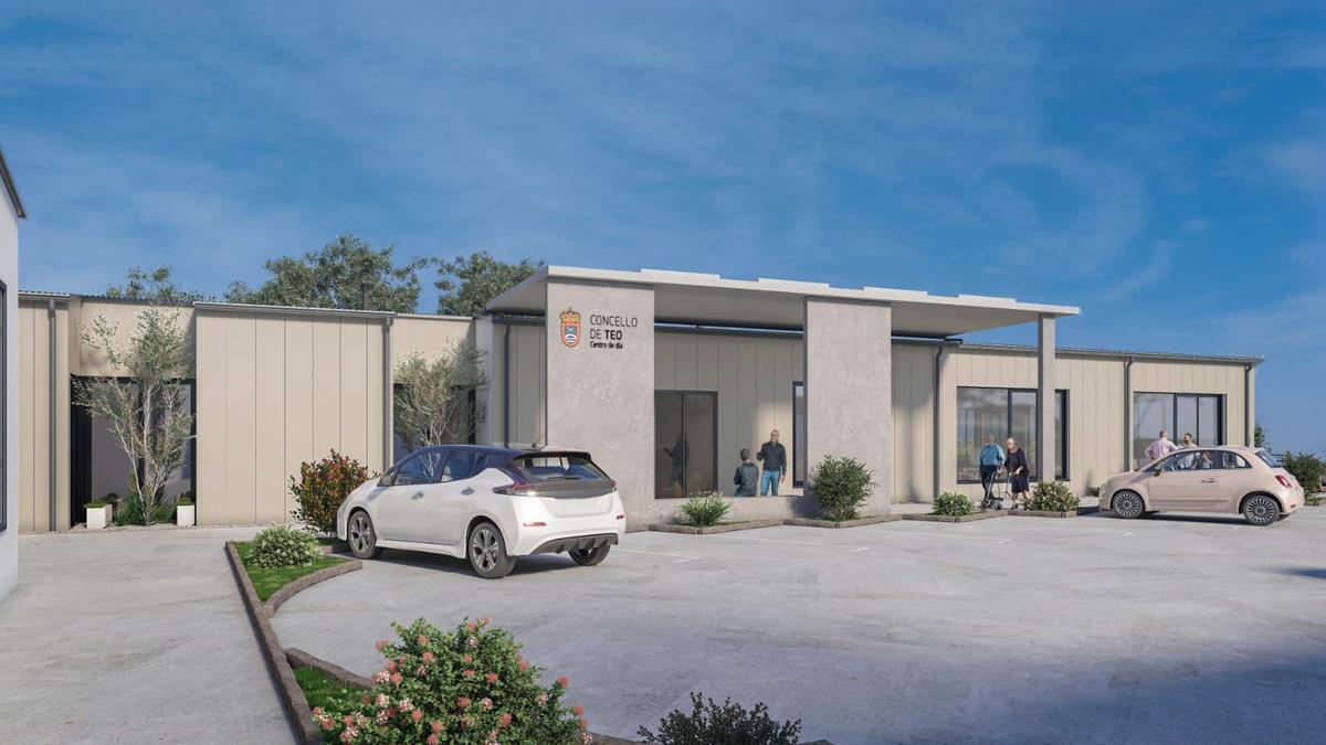 Recreación virtual del interior del futuro centro de día.