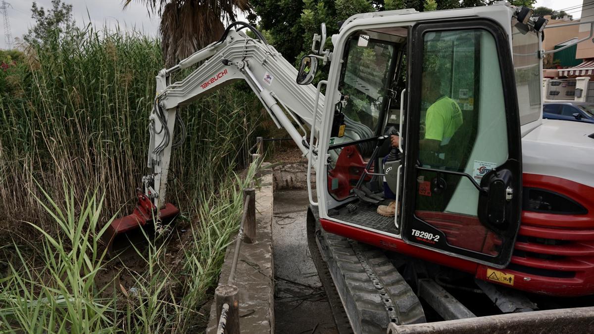 Arrancan la limpieza y desbroce de arroyos en Málaga.