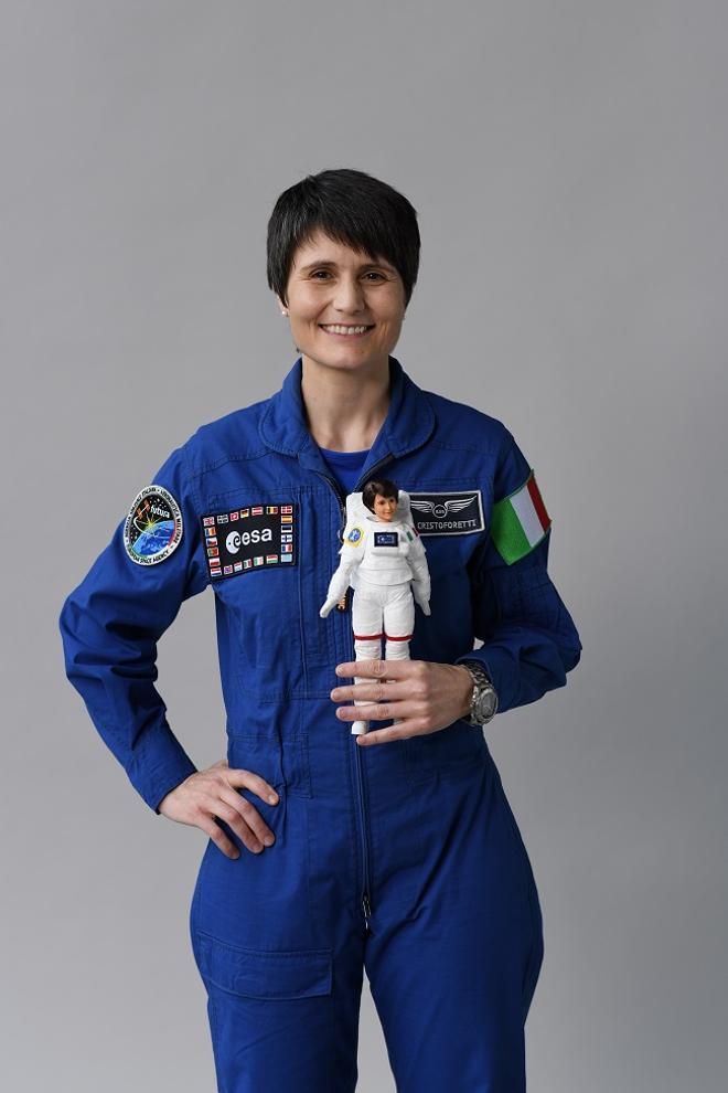 Samantha Cristoforetti, de 42 años, aviadora, ingeniera, astronauta y la primera mujer de la tripulación italiana de la Agencia Espacial Europea