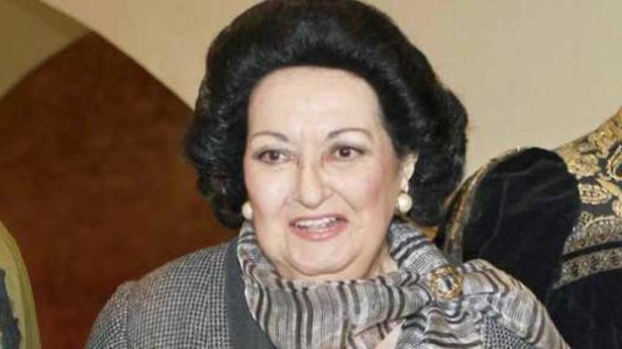 La soprano Montserrat Caballé.