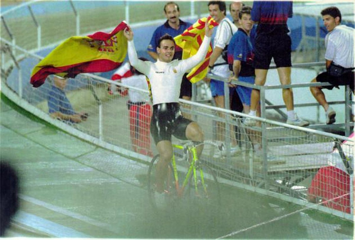José Manuel Moreno, el guanyador de la medalla d’or als Jocs de Barcelona de ciclisme en pista.