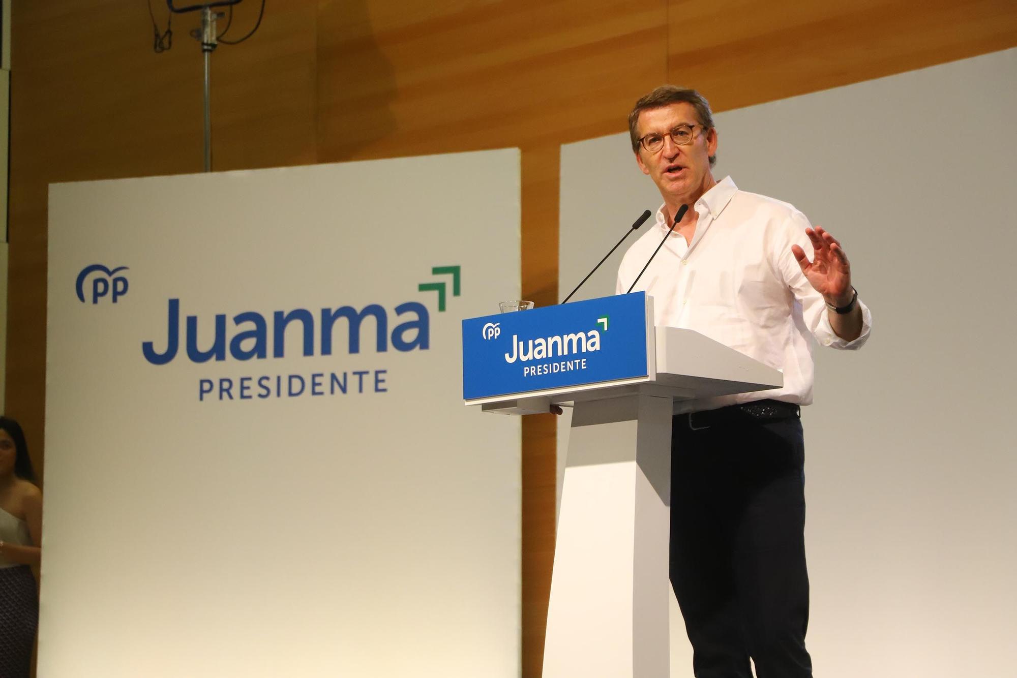 El presidente del Partido Popular, Núñez Feijóo, participa en Córdoba en un acto electoral del PP cordobés