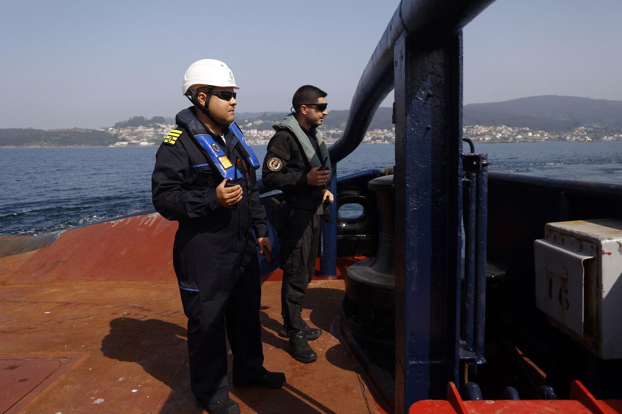 Ensayo de asalto en plena ría de Pontevedra