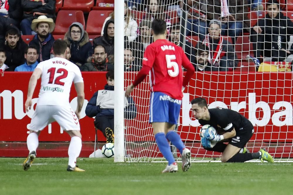 El partido entre el Sporting y la Cultural Leonesa, en imágenes