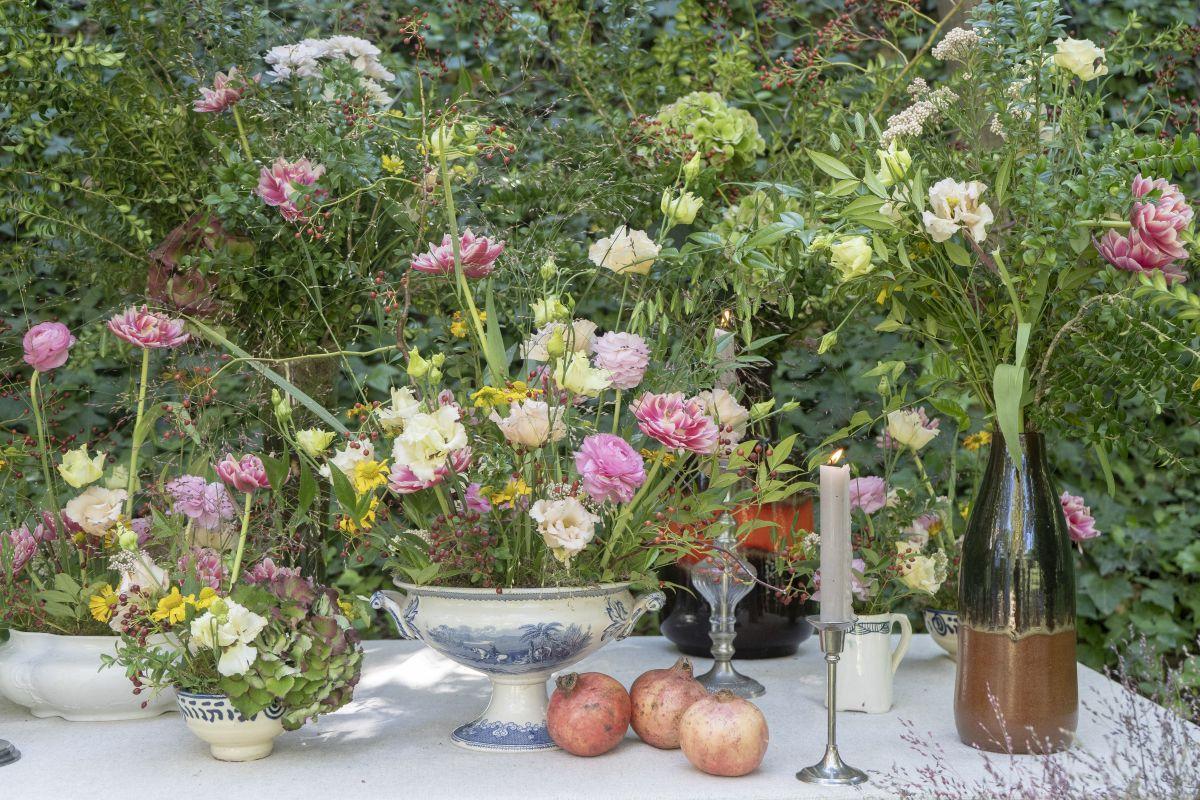 Decoración floral de una boda realizada por Boogaloo.