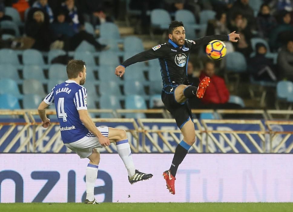 El Dépor sale goleado de Anoeta