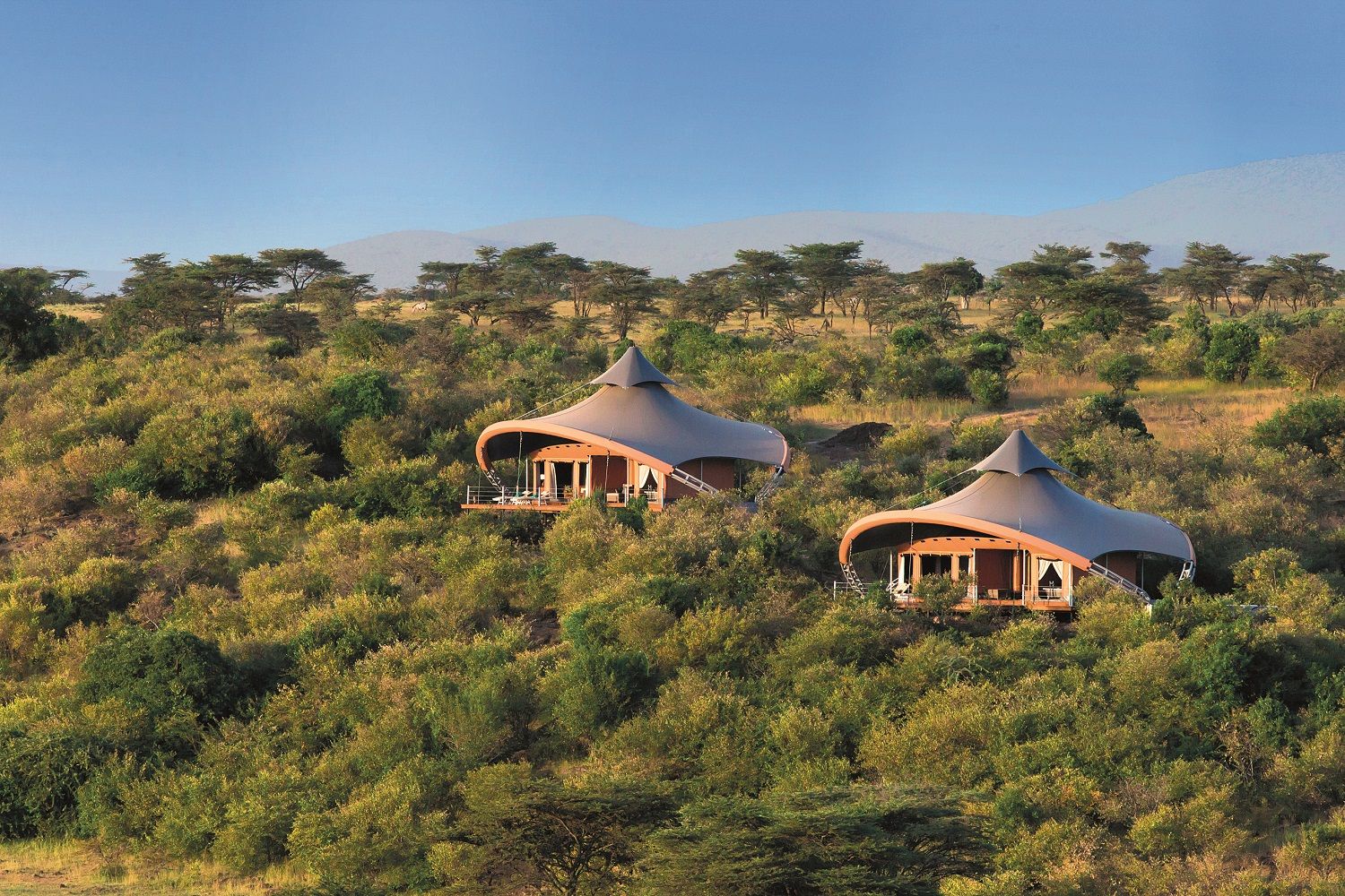 Tiendas de Mahali Mzuri.