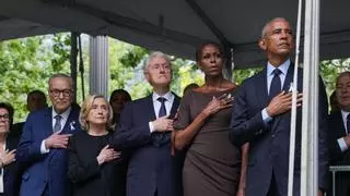 EEUU conmemora el 25º aniversario del 11-S en la Zona Cero con cuatro expresidentes pero sin Trump