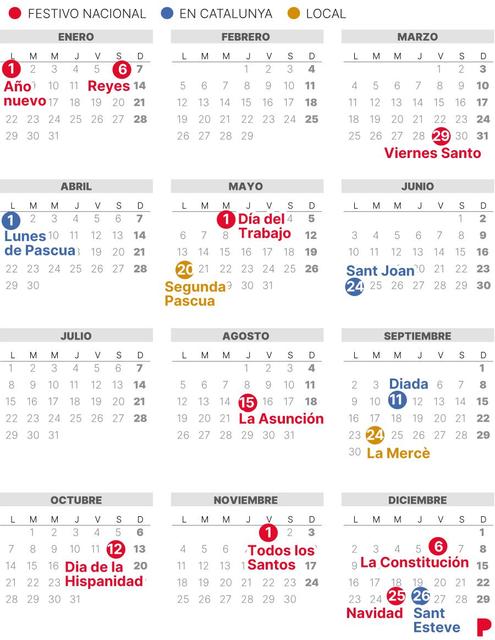 Calendario Laboral SantaColoma 2024