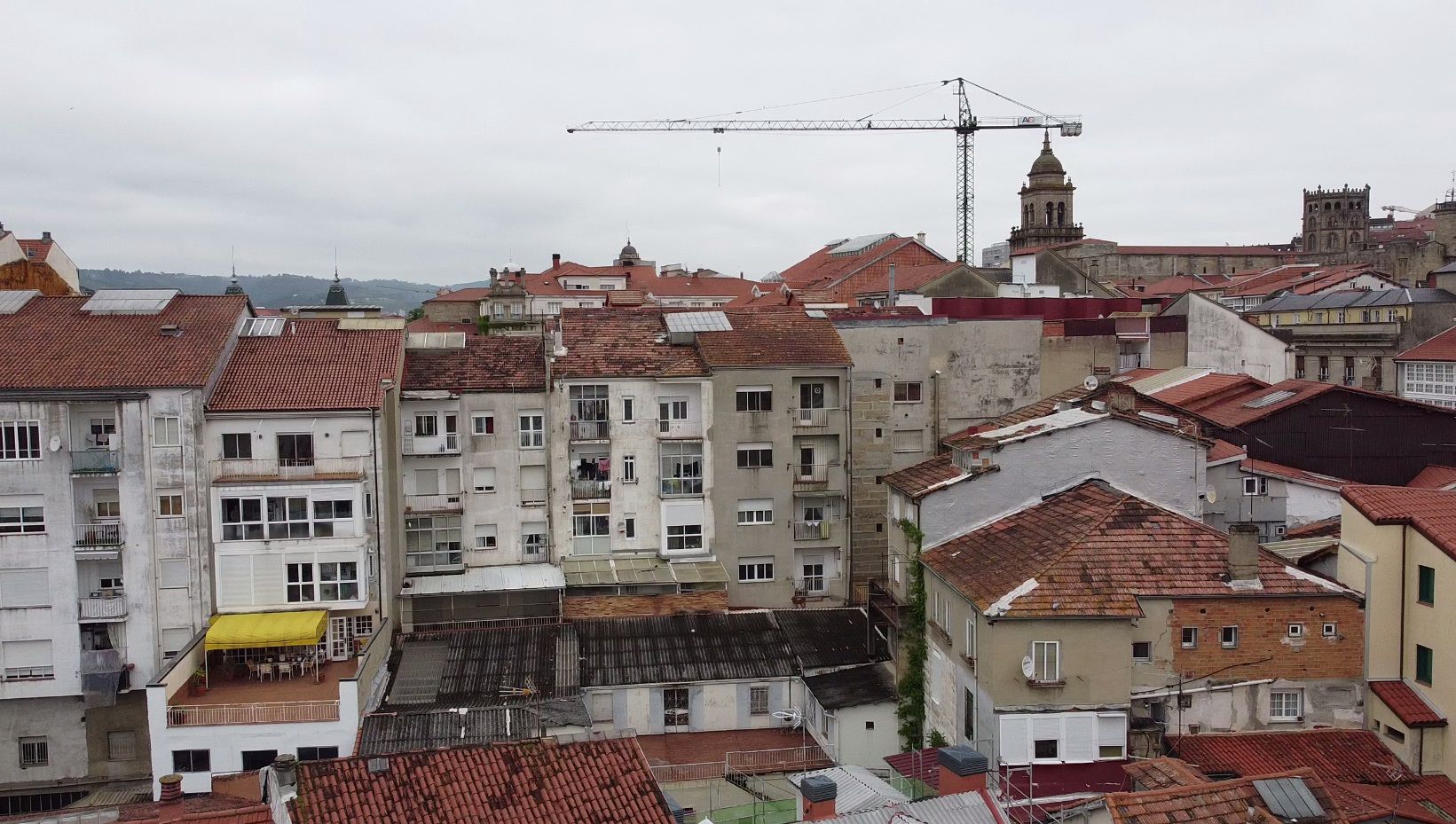 El Casco Viejo de Ourense languidece a vista de pájaro