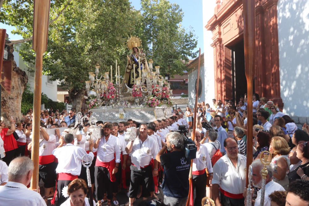 Las imágenes de la procesión de la Virgen del Carmen en el barrio de Pedregalejo.