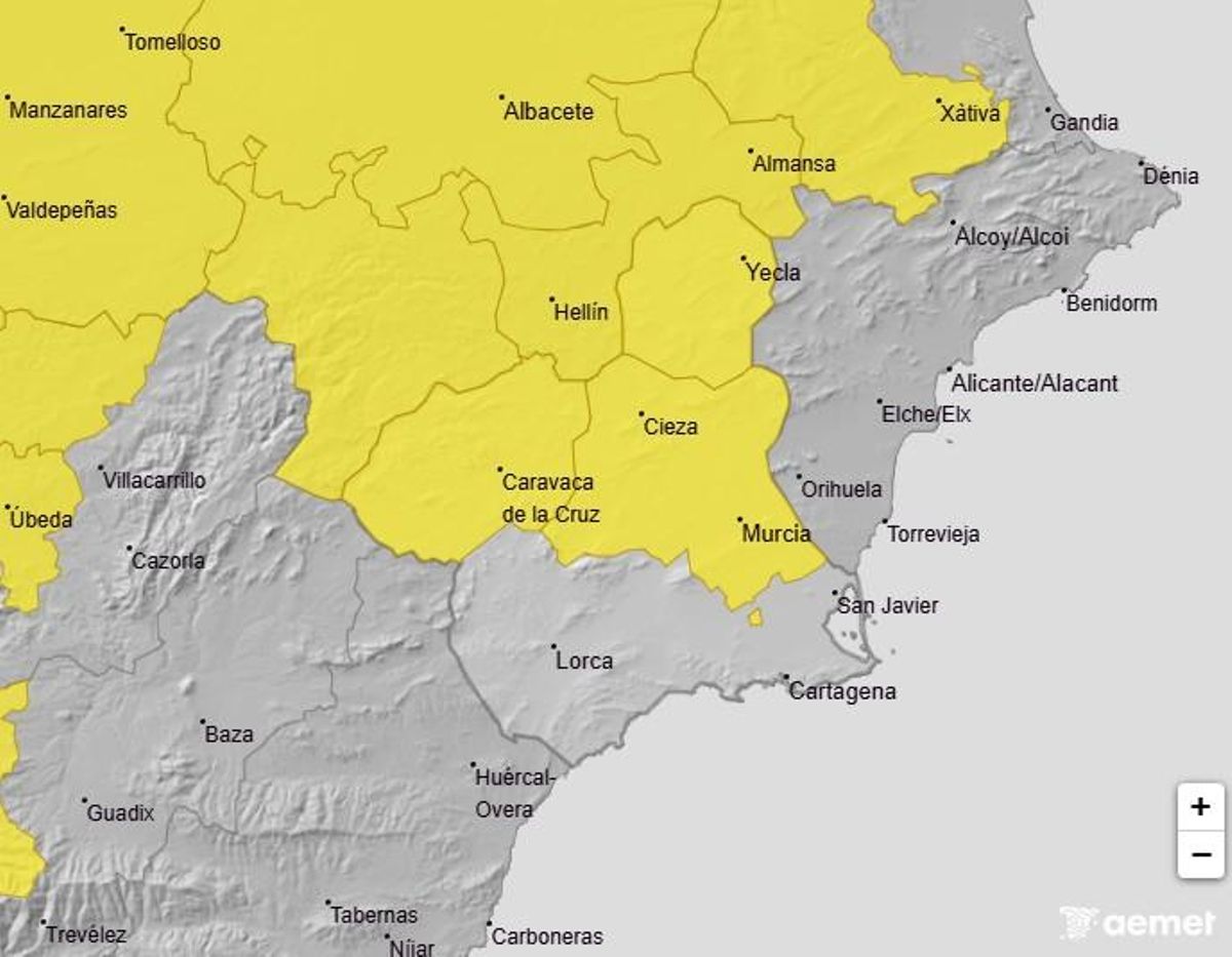 Mapa de alerta meteorológica