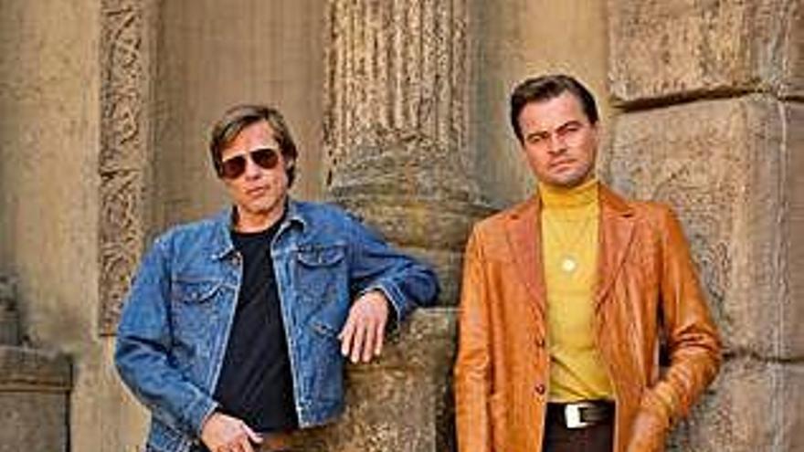 Brad Pitt (esquerra) i Leonardo DiCaprio