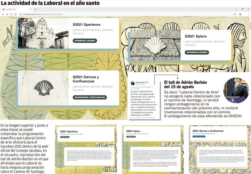 La actividad de La Laboral en el año jacobeo