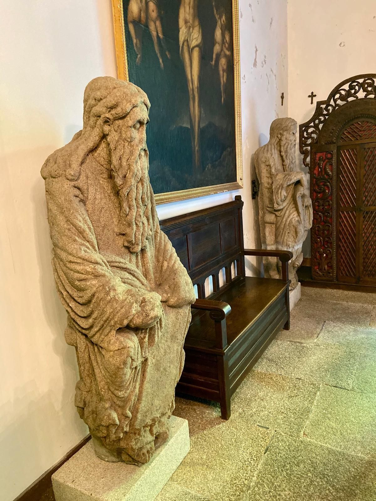 Las estatuas de mestre Mateo en la capilla del Pazo de Meirás