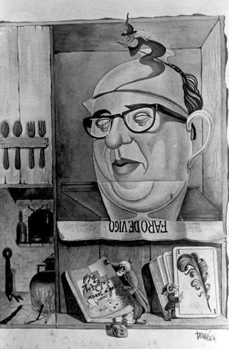 Retrato de Cunqueiro como director de Faro de Vigo