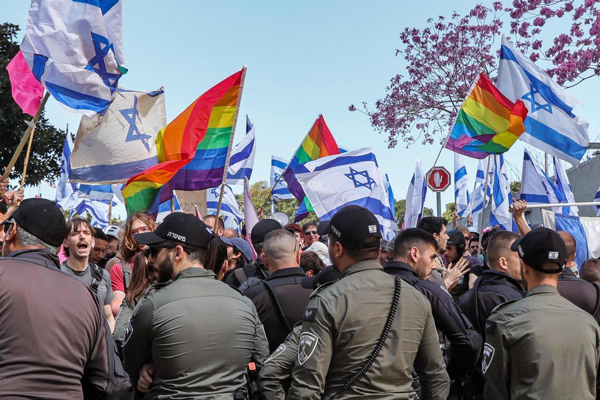 Protestas en Tel Aviv por la polémica reforma judicial del Gobierno de Netanyahu