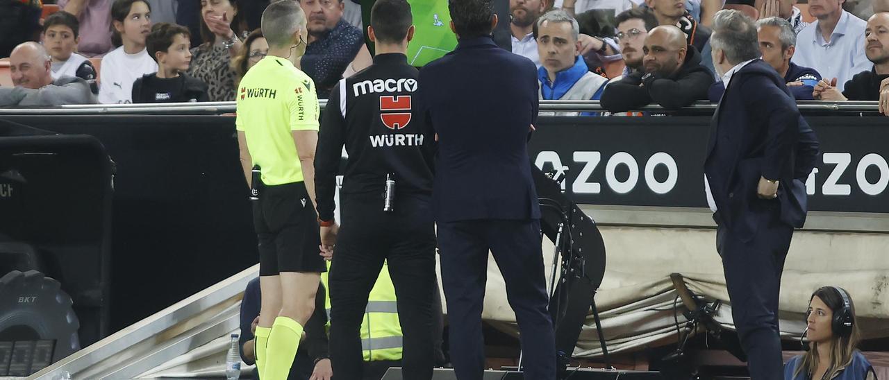 El VAR, en Mestalla