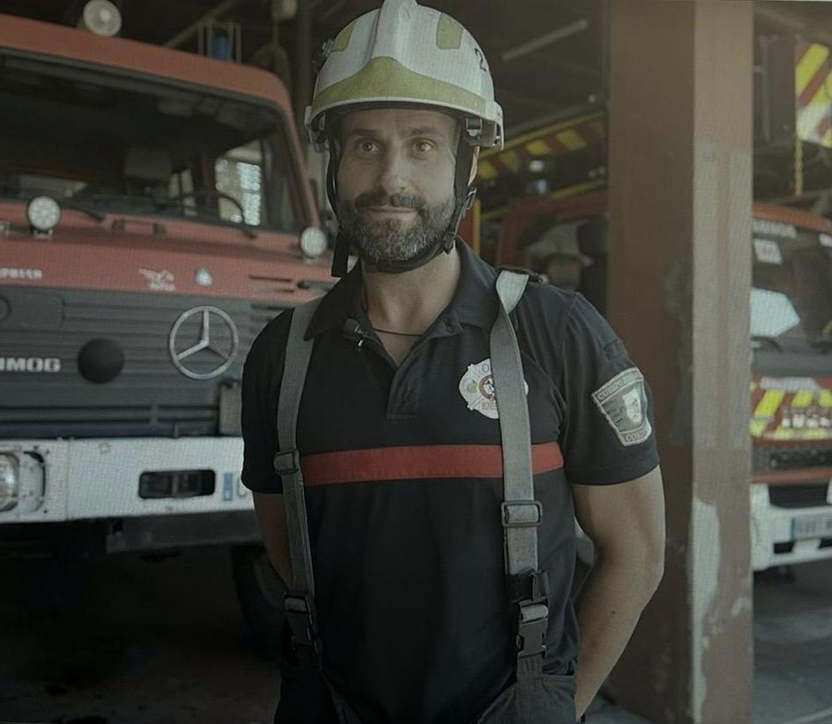 Marcos Maza, bombero conductor del SEIS.