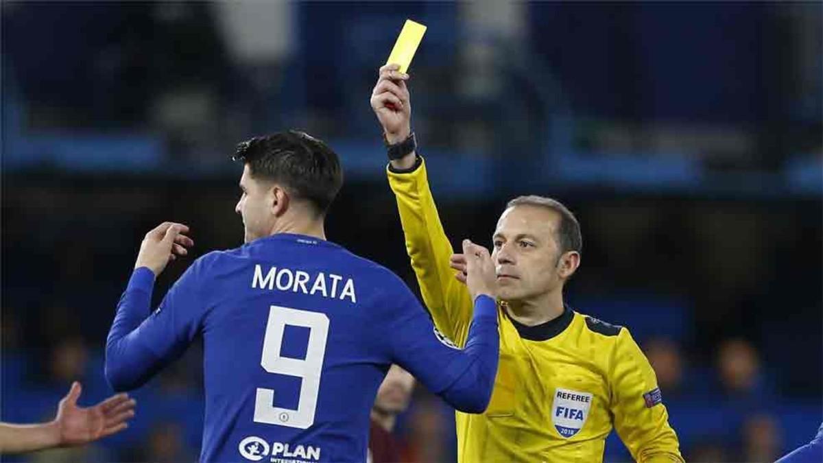 Morata no tuvo su día con el Chelsea