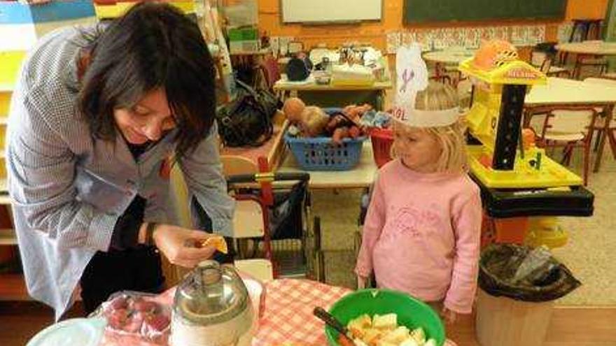 Al rico zumo en el colegio público José Carlos Aguilera