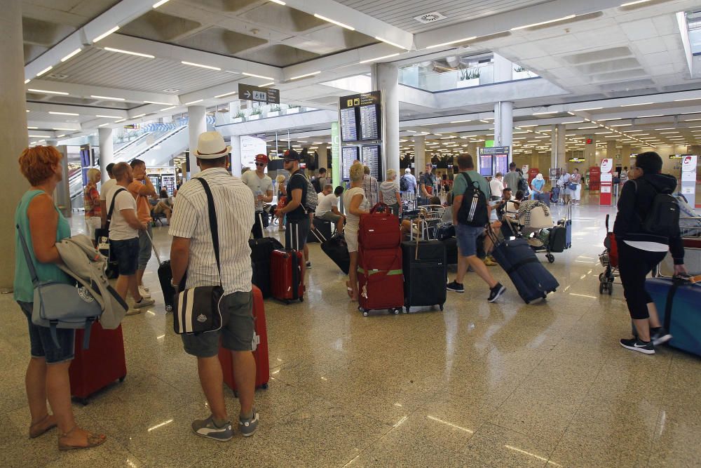 Fin de semana de gran actividad en el aeropuerto de Palma