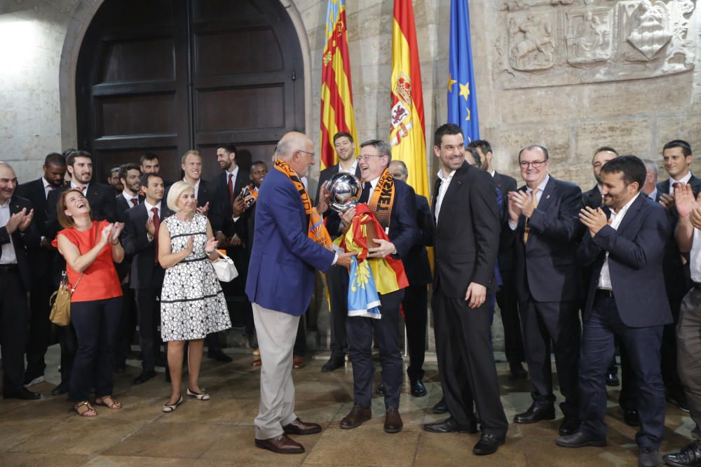 Actos de celebración del Valencia Basket