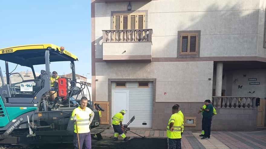 San Bartolomé inicia nuevos trabajos de asfaltado en San Fernando y Meloneras