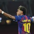 Lamine Yamal, durante el partido de vuelta de las semifinales de la Copa del Rey que FC Barcelona y Atlético de Madrid