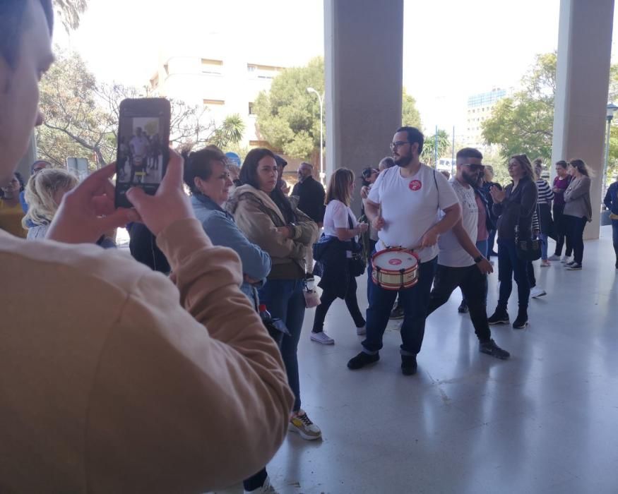 Las imágenes de la huelga de limpieza en la Universidad de Málaga