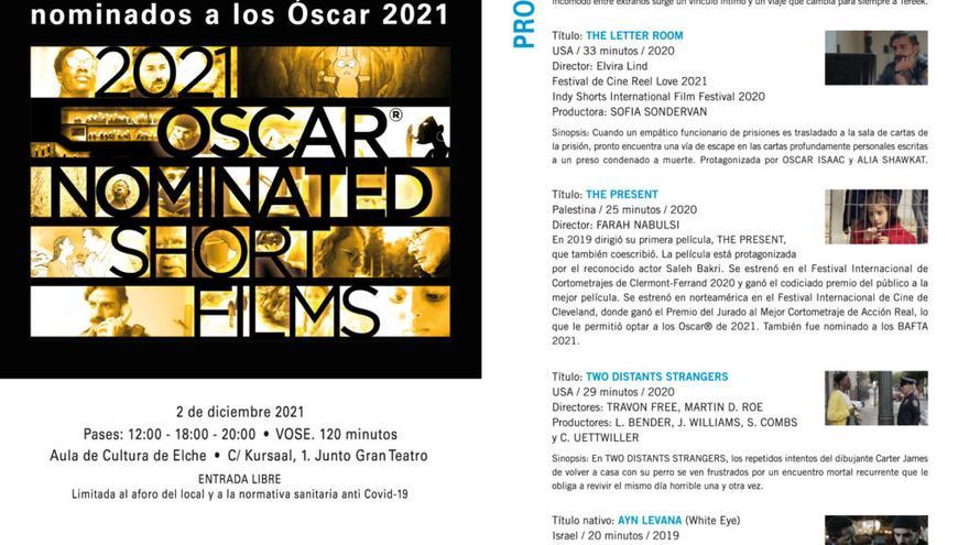 Proyección de Cortometrajes Nominados a los Óscar 2021