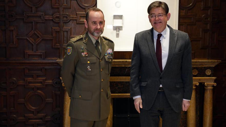 Puig recibe al nuevo jefe del Cuartel General de Alta Disponibilidad