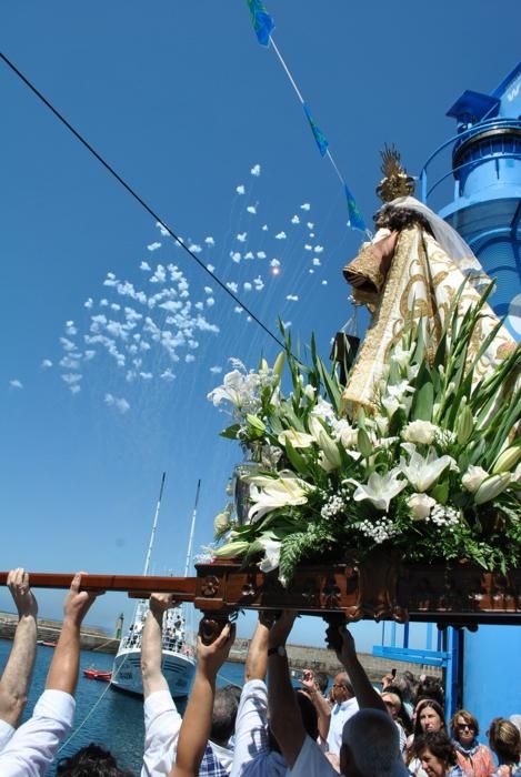 Procesión de la Virgen de El Carmen en Tapia