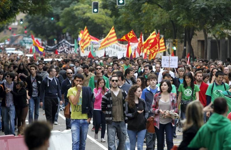 Fotogalería: Huelga educativa en Zaragoza