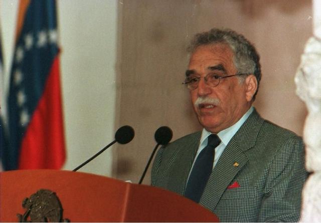 Gabriel García Márquez, en el I Congreso Internacional de la Lengua Española de Zacatecas (México), en 1997.