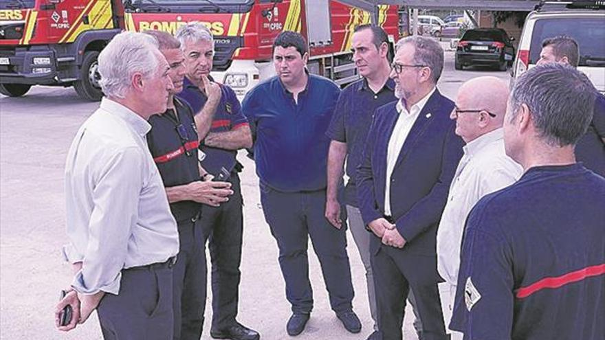 Martí sumará las reivindicaciones de los bomberos a los presupuestos