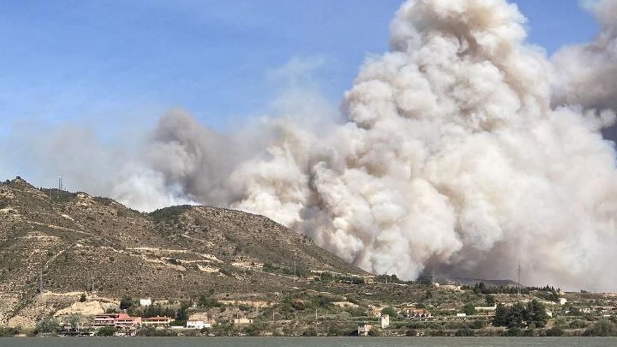 Incendio entre Catalunya y Aragón