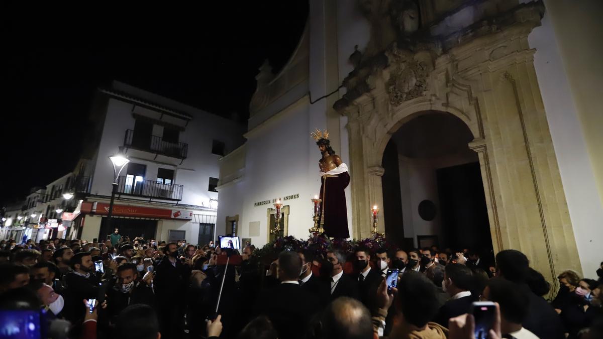 Nuestro Padre Jesús de las Penas,  a su salida de la iglesia de San Andrés esta Cuaresma.