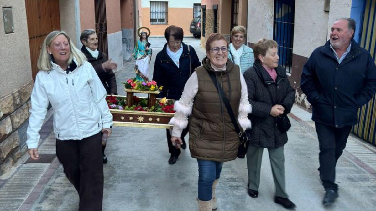 Procesión de Santa Cenobia en Lécera.