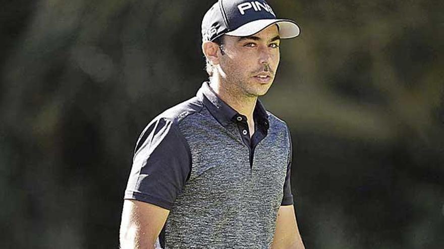 El golfista madrileÃ±o, SebastiÃ¡ GarcÃ­a, en el Golf Alcanada.